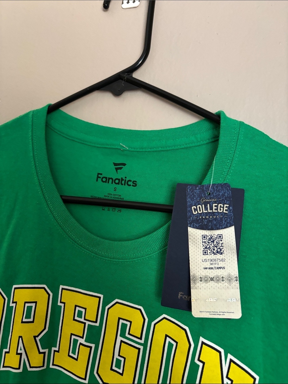 Fanatics Green Oregon Ducks Crewneck Tee with Duck Logo size small NWT - Picture 2 of 6